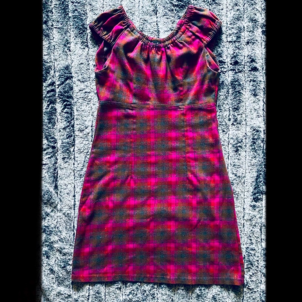 Girlfriends L.A. Babydoll Plaid Dress